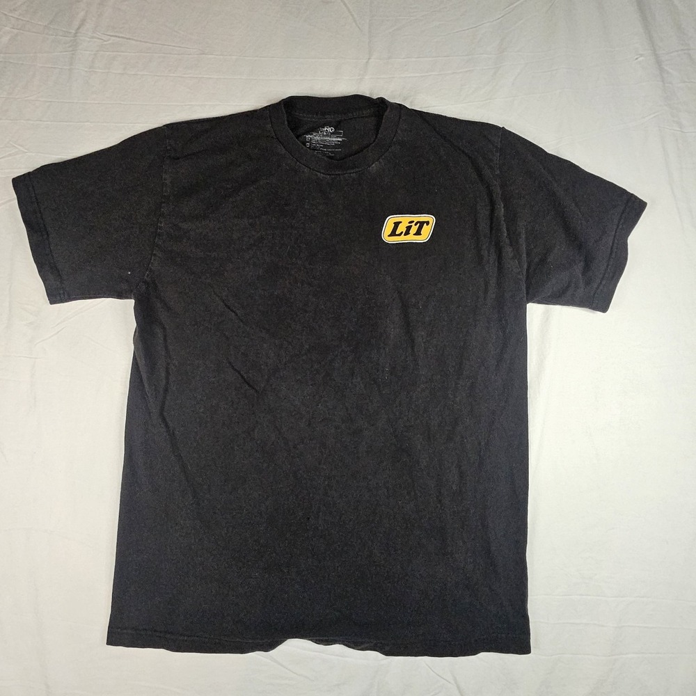 LRG Hustle Trees Lighter Graphic T-Shirt Black Men's Size Large Streetwear Rare
